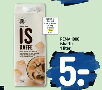 REMA 1000 REMA 1000 iskaffe 1 liter tilbud