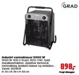 jem & fix Grad industri varmeblæser 9000 W tilbud
