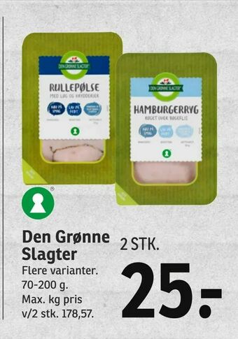 SPAR Den Grønne Slagter tilbud