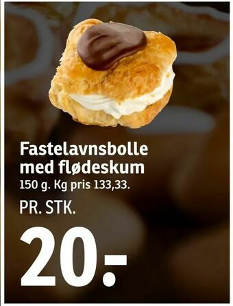 Fastelavnsbolle med flødeskum