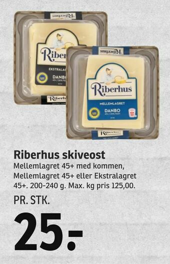 SPAR Riberhus skiveost tilbud