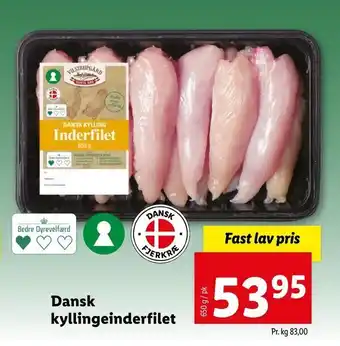 Let-Køb Dansk kyllinge inderfilet tilbud