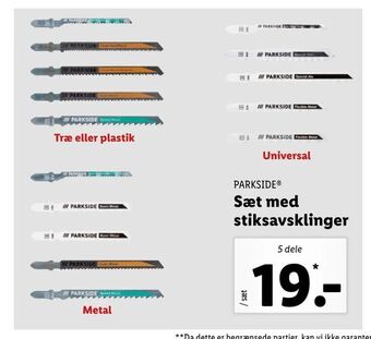 Sæt med stiksavsklinger
