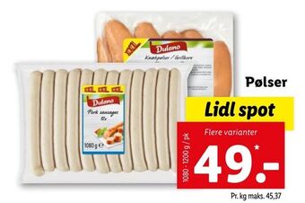 Let-Køb Pølser tilbud