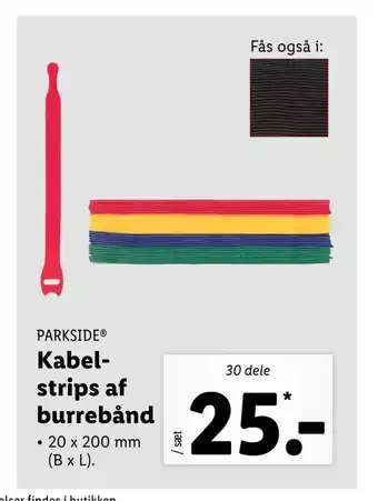 Kabel- strips af burrebånd