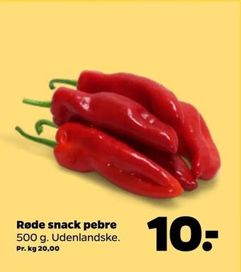 Netto Røde snack pebre tilbud