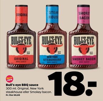 Netto Bull's eye BBQ sauce tilbud