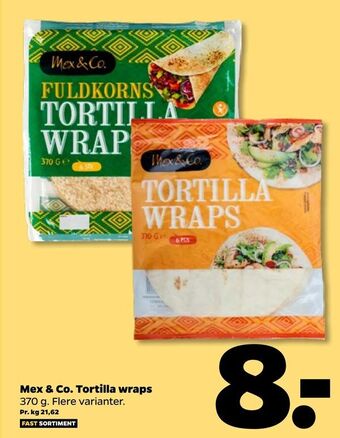 Netto Mex & Co. Tortilla wraps tilbud