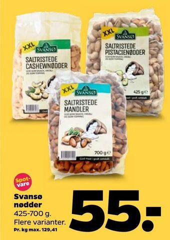 Netto Svansø nødder tilbud
