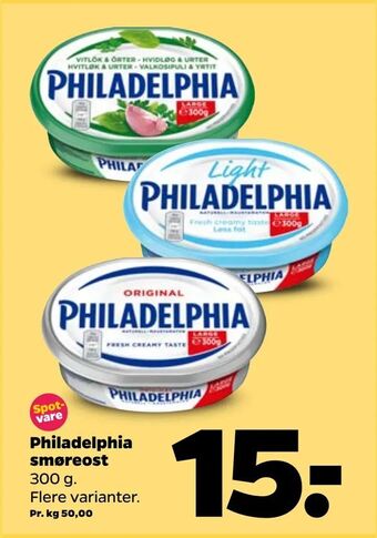 Netto Philadelphia smøreost tilbud