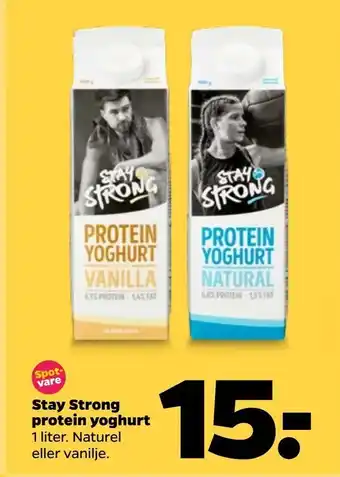 Netto Stay Strong protein yoghurt tilbud