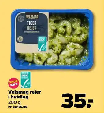 Netto Velsmag rejer i hvidløg tilbud