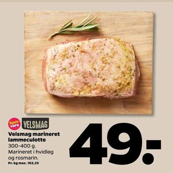 Netto Velsmag marineret lammeculotte tilbud