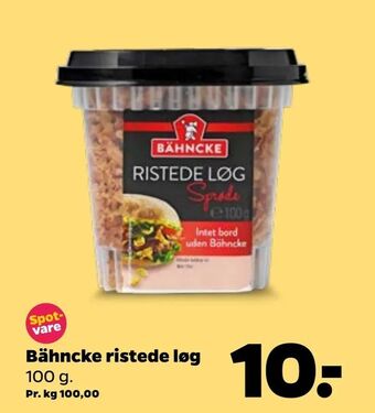 Netto Bähncke ristede løg tilbud