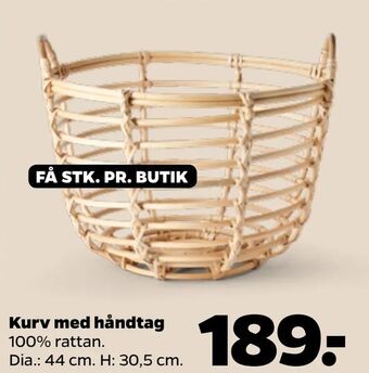 Netto Kurv med håndtag tilbud