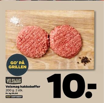 Netto Velsmag hakkebøffer tilbud
