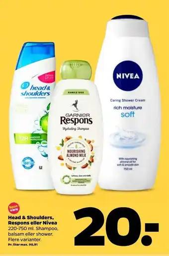 Netto Head & Shoulders, Respons eller Nivea tilbud