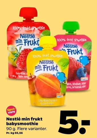 Netto Nestlé min frukt babysmoothie tilbud