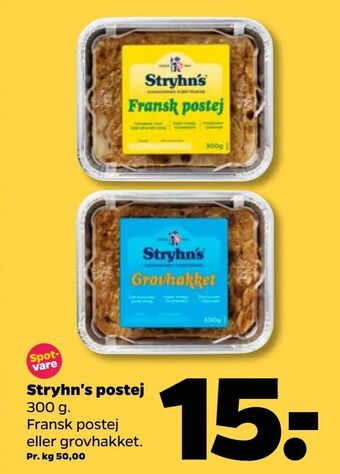Netto Stryhn's postej tilbud