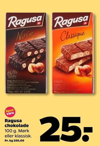 Netto Ragusa chokolade tilbud