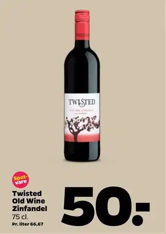 Netto Twisted Old Wine Zinfandel tilbud