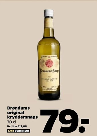 Netto Brøndums original kryddersnaps tilbud