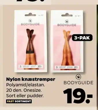 Netto Nylon knæstrømper tilbud