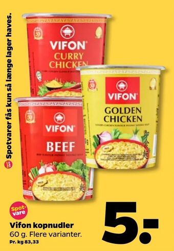 Netto Vifon kopnudler tilbud