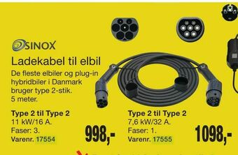 Harald Nyborg Ladekabel til elbil tilbud