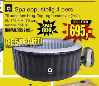 Harald Nyborg Spa oppustelig 4 pers tilbud