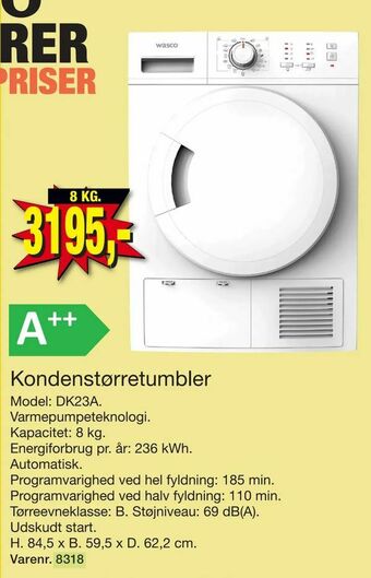 Harald Nyborg Kondenstørretumbler tilbud