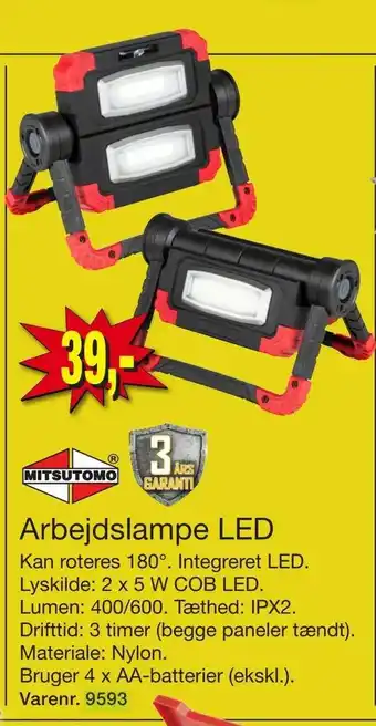 Harald Nyborg Arbejdslampe LED tilbud