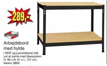 Harald Nyborg Arbejdsbord med hylde tilbud