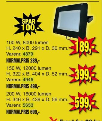 Harald Nyborg Projektør tilbud