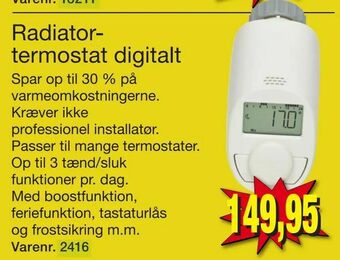 Harald Nyborg Radiatortermostat digitalt tilbud