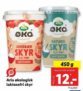 Let-Køb Arla økologisk laktosefri skyr tilbud