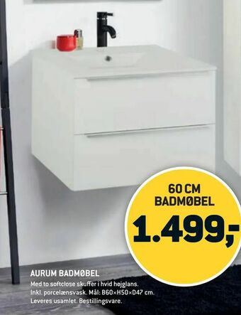 XL-BYG AURUM BADMØBEL tilbud
