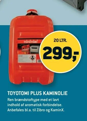 XL-BYG Toyotomi plus kaminolie tilbud