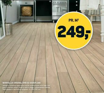 XL-BYG Berryalloc original hvid eg skibsplank tilbud