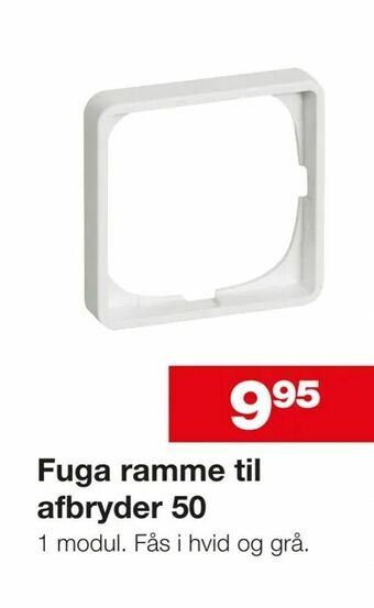 Bauhaus Fuga ramme til afbryder 50 tilbud