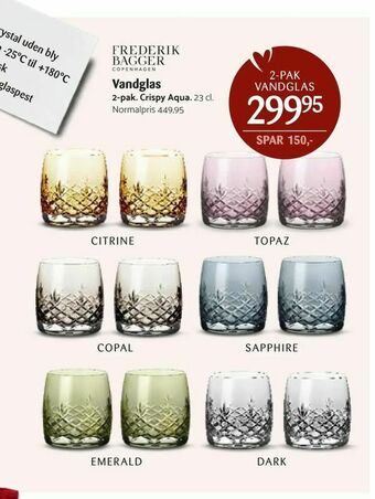 Kop & Kande Vandglas tilbud
