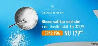 Imerco Bloom saltkar med ske tilbud