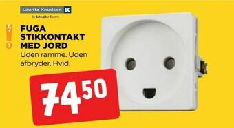 jem & fix Fuga stikkontakt med jord tilbud