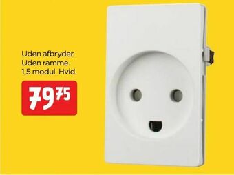 jem & fix Fuga stikkontakt med jord tilbud