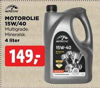 jem & fix Motorolie 15w/40 tilbud