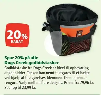 Maxi Zoo Dogs Creek godbidstasker tilbud