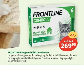 Maxi Zoo FRONTLINE loppemiddel Combo Vet tilbud