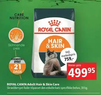 Maxi Zoo ROYAL CANIN Adult Hair & Skin Care tilbud