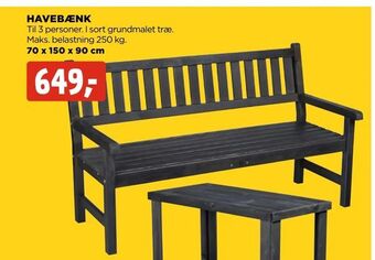 jem & fix Havebænk tilbud