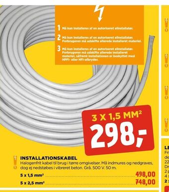 jem & fix Installationskabel tilbud